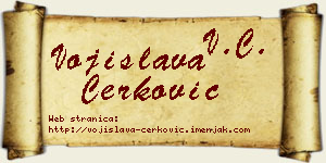 Vojislava Čerković vizit kartica